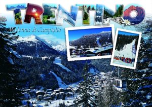 Cartolina F/To 12X17 Fustellata Madonna Di Campiglio