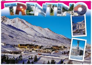 Cartolina F/To 12X17 Fustellata Passo Tonale