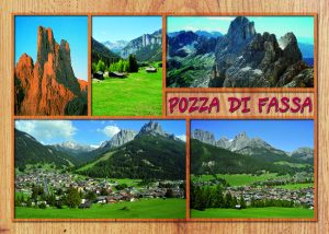 Cartolina F/To 12X17 Veduta Pozza Di Fassa
