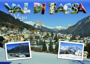 Cartolina F/To 12X17 Fustellata Vigo Di Fassa