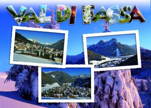 Cartolina F/To 12X17 Fustellata Val Di Fassa