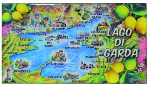 Magnete Glossy Lago Panoramico Cartina