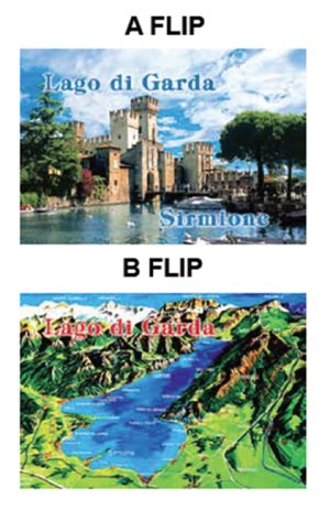 Magnete Flip Cm 9X6 Lago - Cartina/Sirmione