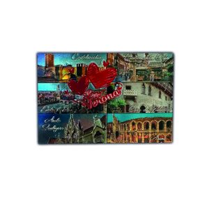 Magn. Fotografico Decorato 9X6 3D Verona 6 Vedute