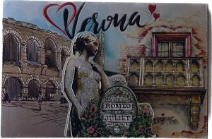 Magn. Fotografico Decorato 9X6 3D Verona Giulietta Centrale