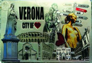 Magnete Fotogr. Decorato Rett. Verona Cartelli