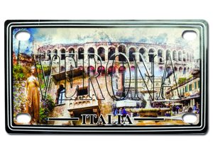 Magnete Targa Metallo 10X5,25 Verona - Groupage