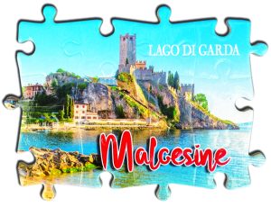 Magnete Fotografico Puzzle Lago - Malcesine