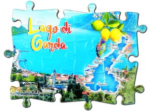 Magnete Fotografico Puzzle Lago - Torbole