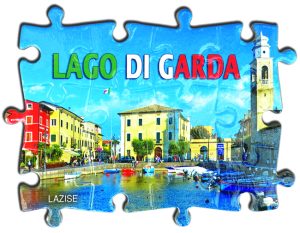 Magnete Fotografico Puzzle Lago - Lazise