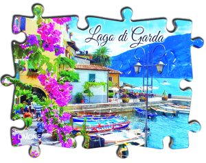 Magnete Fotografico Puzzle Lago - Limone