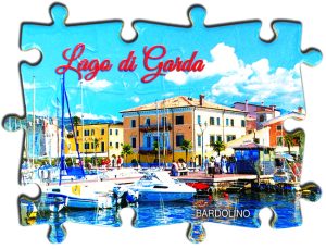 Magnete Fotografico Puzzle Lago - Bardolino