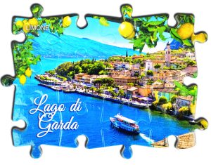 Magnete Fotografico Puzzle Lago - Limone