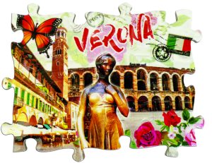 Magnete Fotografico Puzzle Verona - Groupage Farfalla