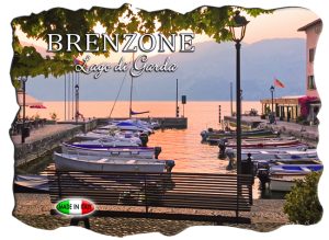 Magnete Marmo Rett. Cm 8X6 Lago - Brenzone