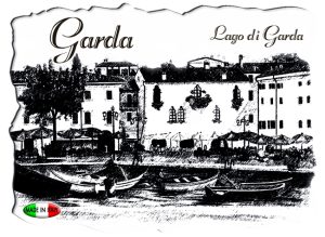 Magnete Marmo Rett. Cm 8X6 Lago - Garda