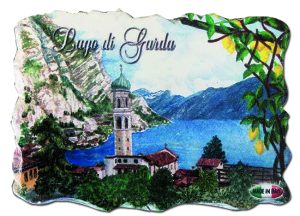 Magnete Marmo Rett. Cm 8X6 Lago - Limone