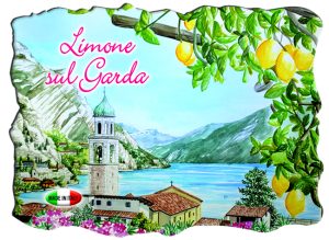 Magnete Marmo Rett. Cm 8X6 Lago - Limone