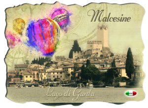 Magnete Marmo Rett. Cm 8X6 Lago - Malcesine
