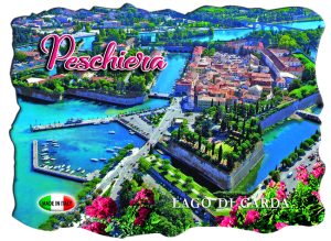Magnete Marmo Rett. Cm 8X6 Lago - Peschiera