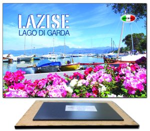 Magnete Legno Rett. Cm 9X6 Lago - Lazise