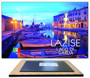 Magnete Legno Rett. Cm 9X6 Lago - Lazise