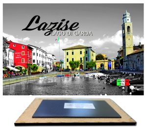 Magnete Legno Rett. Cm 9X6 Lago - Lazise
