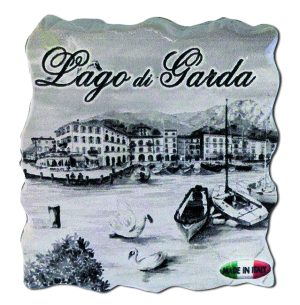 Magnete Marmo Quadrato Cm 5X5 Lago - Gargnano