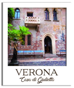 Magnete Legno Doppio Polaroid Verona - Casa