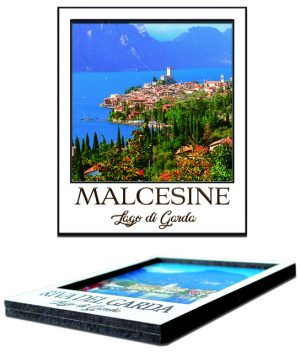 Magnete Legno Doppio Polaroid Malcesine