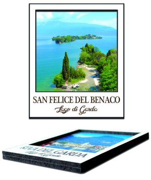 Magnete Legno Doppio Polaroid San Felice Del Benaco