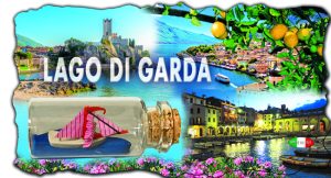 Magn. Marmo Cm 10,5X6 C/Bott. Barca Lago Di Garda