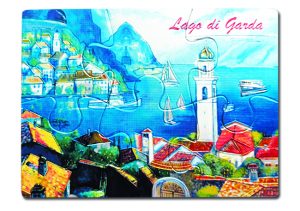 Magnete Fotogr. Decor. Puzzle 9X6,5 Lago - Limone
