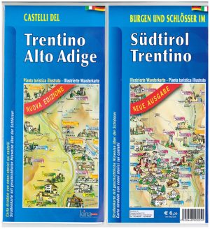 Mappa Castelli Trentino Alto Adige "Azzurra"