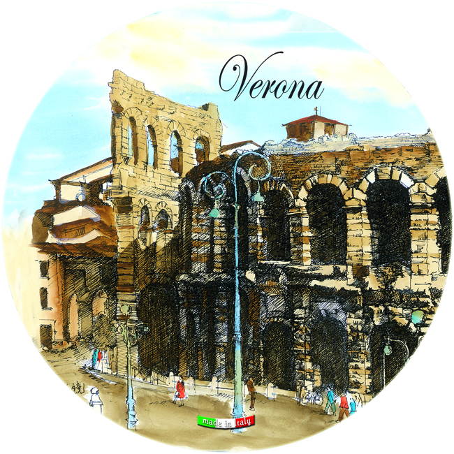 Piatto Ceramica Rotondo Verona