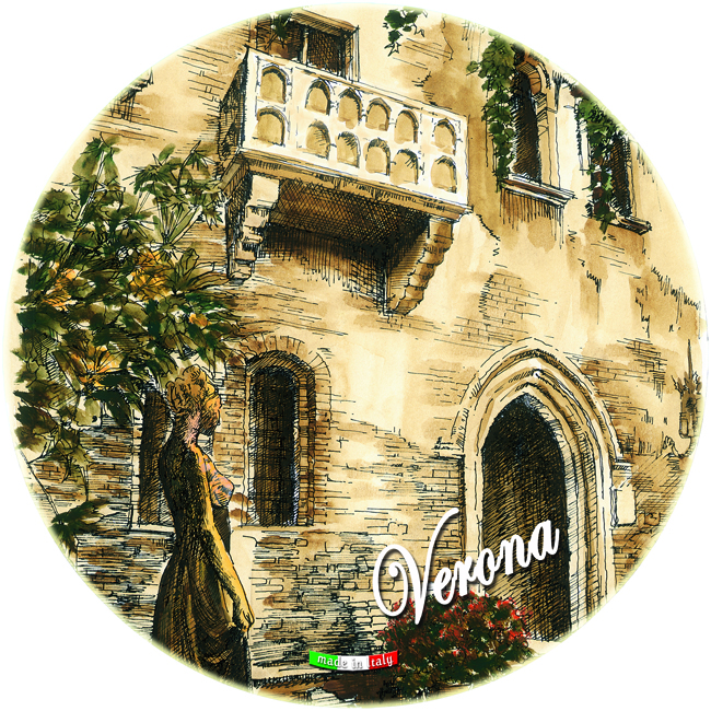 Piatto Ceramica Rotondo Verona