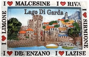 Magn. Res. Rett. Cm 8X5 Lago Di Garda Cornice Bianca
