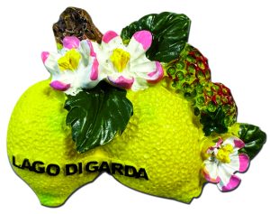 Magn. Resina Fust. Lago - 2 Limoni Con Fiori