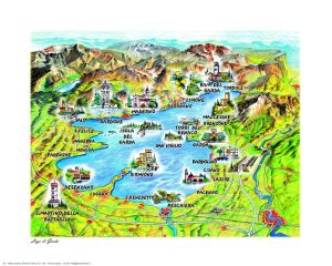 Stampe F/To 24X30 Lago Cartina