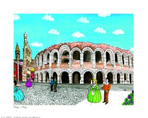 Stampa Acq. F/To 24X30 Verona Naif - Arena