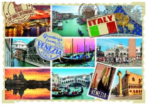Cartolina F/To 12X17 Fustellata Venezia