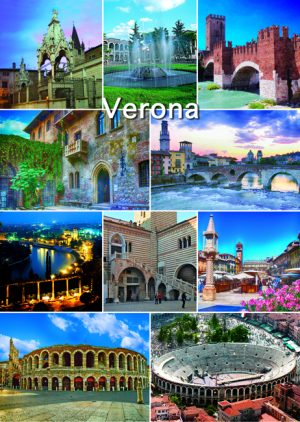 Cartolina F/To 10,5X15 Veduta Verona Vert.