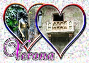 Cartolina F/To 12X17 Fustellata Verona