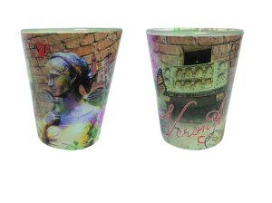 Bicchierino Vetro Satinato Cm 6 Verona Colorato